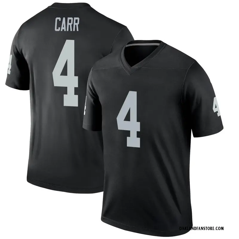 Black Men's Derek Carr Las Vegas Raiders Legend Jersey