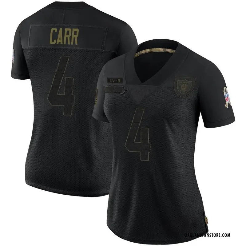 Black Women's Derek Carr Las Vegas Raiders Limited 2020...